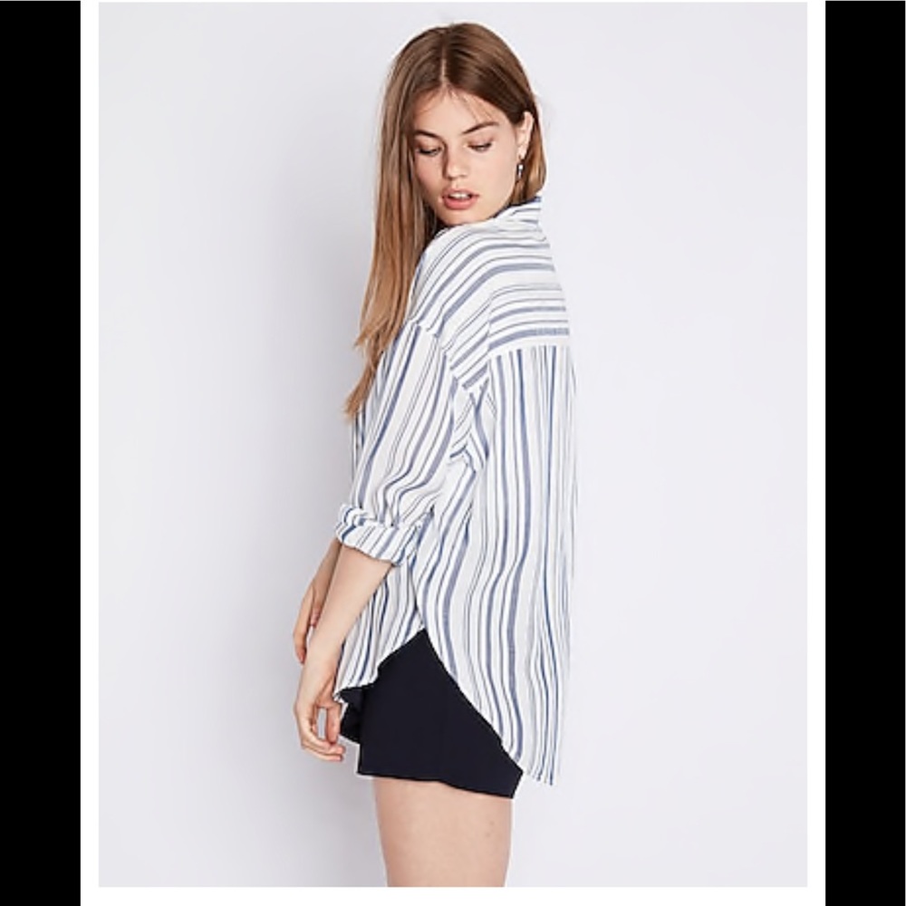 Express Oversized Button-Up Shirt
